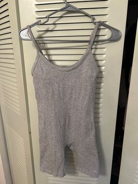 ALO Yoga Heather Gray Sleeveless Jumpsuit Romper